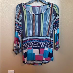 Blouse with 3/4 sleeves